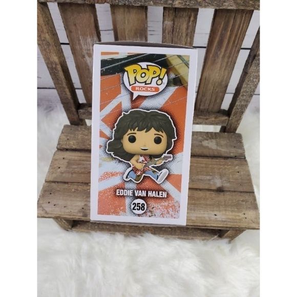 Funko Pop! Eddie Van Halen with Guitar Pop! Rocks Vinyl Figure #258 MINT! - Picture 4 of 5